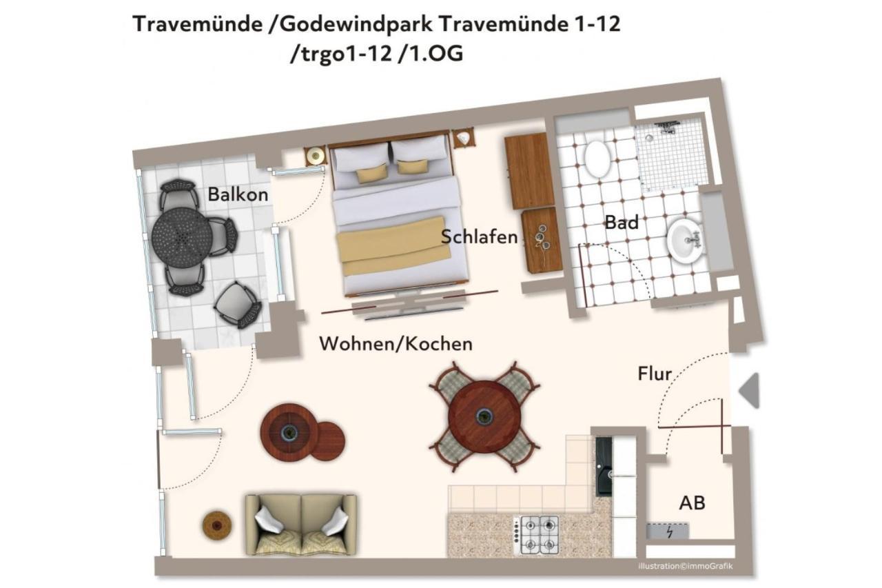 Godewindpark Travemuende Godewindpark Travemuende 1-12 Lägenhet Lübeck Exteriör bild